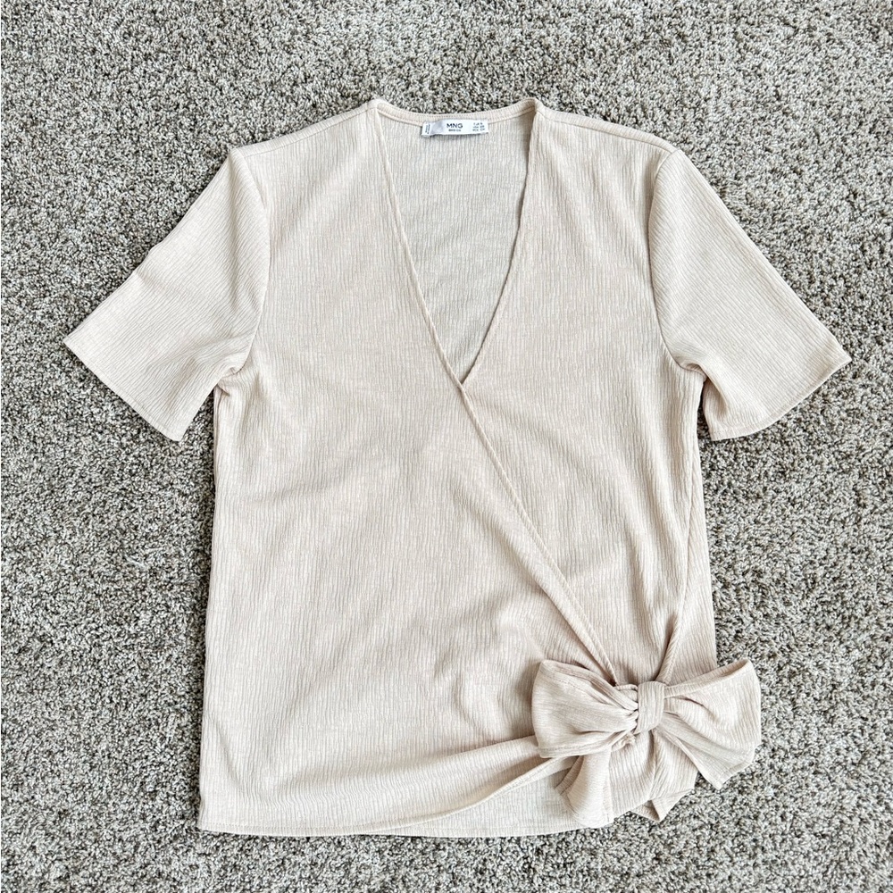 Mango Cream Wrap Top
